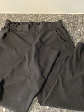Eddie Bauer Black Elastic-Waist Joggers